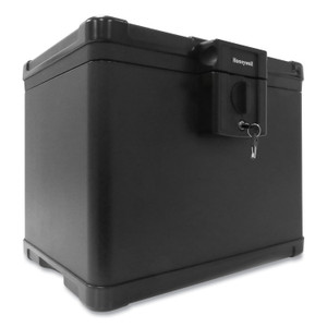 Honeywell Molded Fire and Water File Chest, 16 x 12.6 x 13, 0.6 cu ft, Black (HWL1536) View Product Image