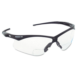 KleenGuard V60 Nemesis Rx Reader Safety Glasses, Black Frame, Smoke Lens, +2.0 Diopter Strength (KCC22518) View Product Image