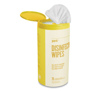 Disinfecting Wipes, 7 x 8, Lemon, 75 Wipes/Canister (PRK24411134) View Product Image