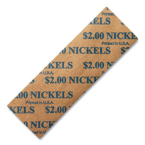 Dunbar Security Products Flat Coin Wrappers, Nickels, $2, 1000 Wrappers/Box DBR2NF (DBR2NF) View Product Image