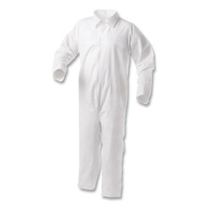 KleenGuard A35 Liquid and Particle Protection Coveralls, Zipper Front, 2X-Large, White, 25/Carton (KCC38920) View Product Image