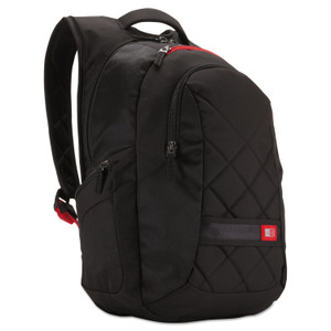Case Logic 16" Laptop Backpack, Fits Devices Up to 16", Polyester, 9.5 x 14 x 16.75, Black View Product Image
