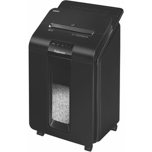 Fellowes AutoMax 100M Auto Feed Shredder - Non-continuous Shredder - Micro Cut - 100 Per Pass - for shredding Paper, Staples, Credit Card, Paper Clip - 0.156" x 0.391" Shred Size Product Image 