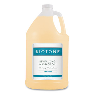 Biotone Revitalizing Massage Oil, 1 gal Bottle, Unscented (BTNROU1G) View Product Image
