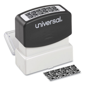 Universal Security Stamp, Obscures Area 1.69 x 0.56, Black (UNV10136) View Product Image