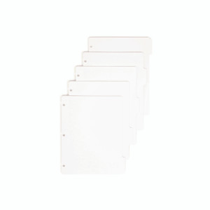 Smead Three-Ring Binder Index Divider, 5-Tab, 11 x 8.5, White, 20 Sets View Product Image