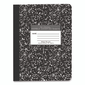 Roaring Spring Marble Cover Composition Book, Wide/Legal Rule, Black Marble Cover, (50) 9.75 x 7.5 Sheets View Product Image