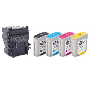 HP 729, (F9J81A) Black/Cyan/Magenta/Yellow Printhead View Product Image