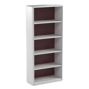 Safco ValueMate Economy Bookcase, Five-Shelf, 31.75w x 13.5d x 67h, Gray, Ships in 1-3 Business Days (SAF7173GR) View Product Image