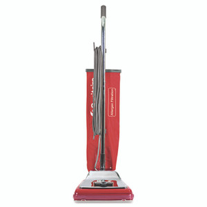 Sanitaire TRADITION Upright Vacuum SC888K, 12" Cleaning Path, Chrome/Red View Product Image