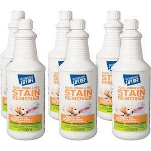 Mtsenbcker's Lift Off Food/Drink/Pet Stain Remover - 32 fl oz (1 quart) - Environmentally Friendly - White Bottle - (MOT40503CT) Product Image 