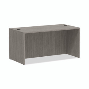 Alera Valencia Series Straight Front Desk Shell, 59.13" x 29.5" x 29.63", Gray View Product Image
