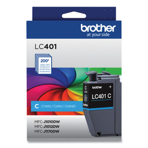 Brother LC401CS Ink, 200-Page-Yield, Cyan (BRTLC401CS) View Product Image