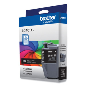 Brother LC401XLBKS High-Yield Ink, 500 Page-Yield, Black (BRTLC401XLBKS) View Product Image