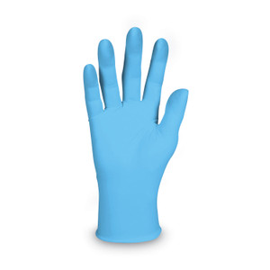 KleenGuard G10 Comfort Plus Blue Nitrile Gloves, Light Blue, Large, 100/Box (KCC54188) View Product Image