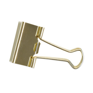 U Brands Binder Clips, Medium, Gold, 72/Pack View Product Image