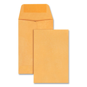 Universal Kraft Coin Envelope, #1, Round Flap, Gummed Closure, 2.25 x 3.5, Light Brown Kraft, 250/Box (UNV35304) View Product Image