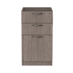 Alera Valencia Series Full Pedestal File, Left/Right, 3-Drawers: Box/Box/File, Legal/Letter, Gray, 15.63" x 20.5" x 28.5" (ALEVA532822GY) View Product Image