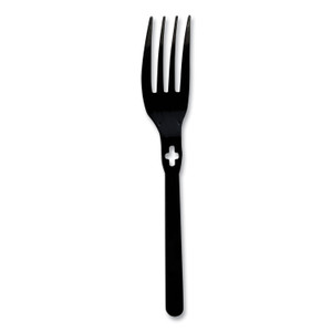 WeGo Fork WeGo Polystyrene, Fork, Plastic, Black, 1,000/Carton View Product Image