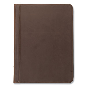 Samsill Vintage Hardback Zipper Portfolio, Vinyl, Dark Brown, 11 x 8.5 (SAM70836) View Product Image