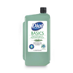 Dial Professional Basics MP Free Liquid Hand Soap, Unscented, 1 L Refill Bottle, 8/Carton (DIA33821) View Product Image