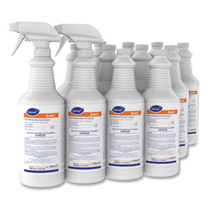 Diversey Avert Sporicidal Disinfectant Cleaner, 32 oz Spray Bottle, 12/Carton View Product Image