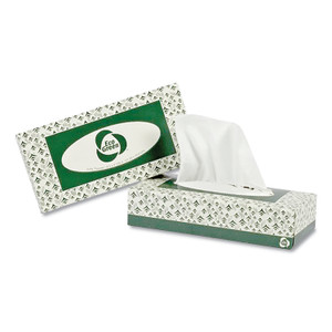 Eco Green Recycled 2-Ply Facial Tissue, White, 150 Sheets/Box, 20 Boxes/Carton (APAEF150) View Product Image