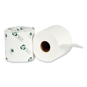 Eco Green Recycled 2-Ply Standard Toilet Paper, Septic Safe, White, 4.25" Wide, 500 Sheets/Roll, 80 Rolls/Carton (APAEB8542) View Product Image