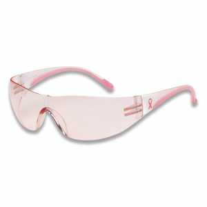 Bouton Eva Optical Safety Glasses, Scratch-Resistant, Pink Lens, Pink/Clear Frame View Product Image
