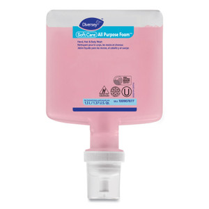 Diversey Soft Care All Purpose Foam Refill for IntelliCare Dispensers, Floral Scent, 1.3 L, 6/Carton View Product Image