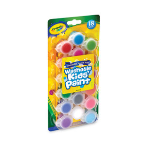 Crayola Washable Paint, 18 Assorted Colors, Interconnected 3 oz Cups View Product Image