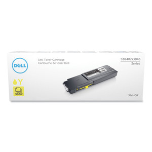 Dell XMHGR Extra High-Yield Toner, 9,000 Page-Yield, Yellow (DLLXMHGR) View Product Image