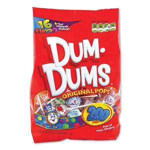 Dum-Dum-Pops, Assorted, Individually Wrapped, 33.9 Oz, 200/pack (SPASPN71) View Product Image