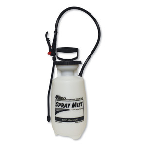 TOLCO Chemical Resistant Tank Sprayer, 2 gal, 0.63" x 28" Hose, White View Product Image