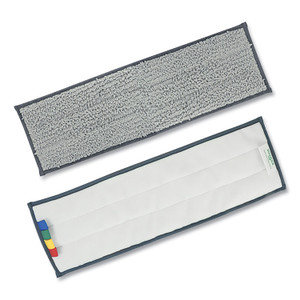Unger Excella Reusable Mopping Pad, 20 x 6, Gray with Color-Coding Tabs View Product Image