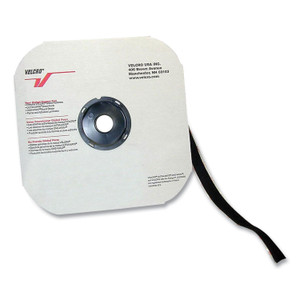 Sticky Back Loop Fastener, Velcro 0.75" X 900", Black (VEK90917) View Product Image