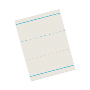 Pacon Multi-Program Handwriting Paper, 30 lb Bond Weight, 1 1/8" Long Rule, Two-Sided, 8 x 10.5, 500/Pack (ZNBZP2610) View Product Image