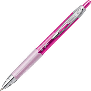 uni-ball Corporation Gel Pens, Super Ink, 0.7mm, 12/BX, Pink Ribbon Barrel/BK Ink (UBC1745267BX) View Product Image