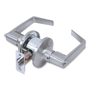 Tell Light Duty Commercial Entry Lever Lockset, Satin Chrome Finish View Product Image
