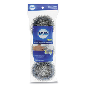 Dawn Ultra Steel Scrubbers, Gray/Silver, 3/Pack (PGC437777) View Product Image