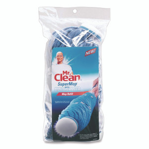 Mr. Clean SuperMop with Magic Eraser Mop Refill, Cotton, Blue View Product Image