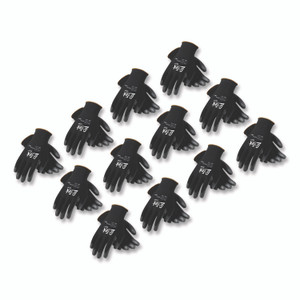 G-Tek GP Polyurethane-Coated Nylon Gloves, Large, Black, 12 Pairs View Product Image