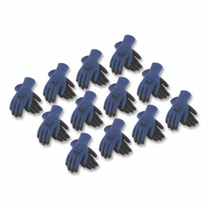 G-Tek GP Nitrile-Coated Nylon Gloves, X-Large, Blue/Black, 12 Pairs View Product Image