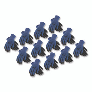 G-Tek GP Nitrile-Coated Nylon Gloves, Large, Blue/Black, 12 Pairs View Product Image