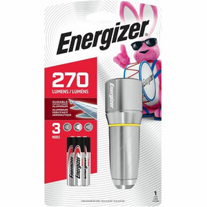 Energizer Vision HD Compact Flashlight - LED - 270 lm Lumen - 3 x AA - Battery - Metal Product Image 