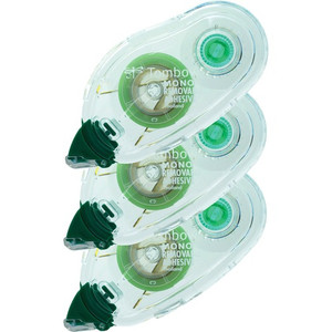 Tombow Mono Removable Adhesive Applicator Refill - 13.11 yd Length x 0.33" Width - Clear - For Card, Photo, Paper Product Image 
