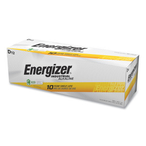 Energizer Industrial Alkaline D Batteries, 1.5 V, 12/Box View Product Image