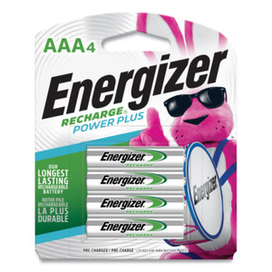 Energizer NiMH Rechargeable AAA Batteries, 1.2 V, 4/Pack (EVENH12BP4) View Product Image