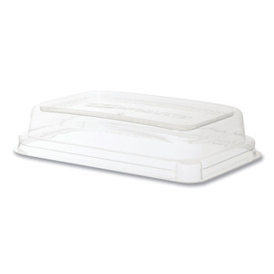 Eco-Products WorldView 100% Recycled Content Lid, 7.5 x 5 x 1.6, Clear, Plastic, 400/Carton View Product Image