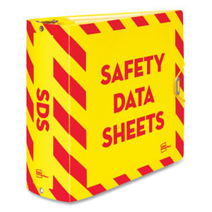 Avery UltraDuty Safety Data Sheet Binder Bundle, 3 Rings, 3" Capacity, 11 x 8.5, Yellow/Red View Product Image